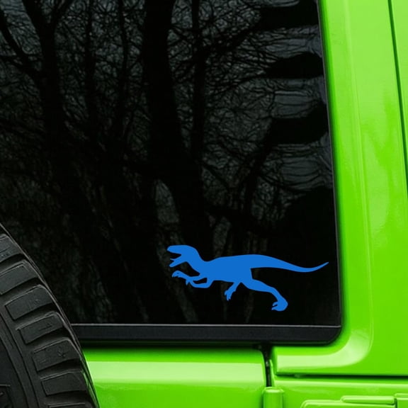 Dinosaur Blue Vinyl Decal Sticker Outdoor Use 8"