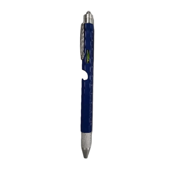 9 In 1 Multitool Pen Multifunctional With LED Light Ruler Screwdrivers Stylus For Engineers DIYers (Multiple Colors) 1ml
