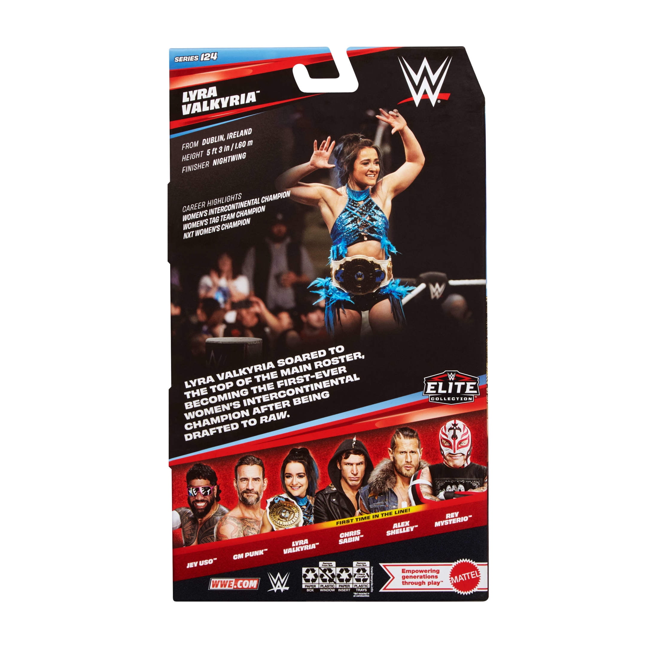 WWE Elite Lyra Valkria Action Figure, Series #124, 6-inch Collectible with Articulation & Accessories
