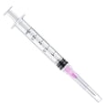 thumbnail image 1 of Jeringa Luer Lock de 3 ml, 18 G, 1,5 cm, paquete de 50 unidades para laboratorios científicos, 1 of 7