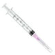 thumbnail image 1 of Jeringa Luer Lock de 3 ml, 18 G, 1,5 cm, paquete de 50 unidades para laboratorios científicos, 1 of 7