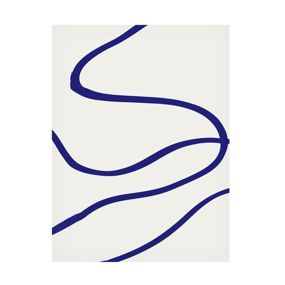 Trademark Fine Art Pictufy Studio Blue Lines Canvas Wall Art