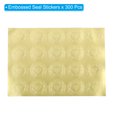 thumbnail image 3 of Unique Bargains Embossed Seal Stickers,  300Pcs Small Heart Wax Looking Embossed Envelope Self Adhesive Sticker, Gold Tone, 3 of 7