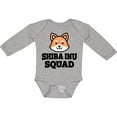 thumbnail image 3 of Inktastic Dog Shiba Inu Squad Boys or Girls Long Sleeve Baby Bodysuit, 3 of 5