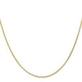 thumbnail image 3 of Primal Gold 14 Karat Yellow Gold 1mm Diamond-cut Parisian Wheat Chain Necklace, 3 of 5