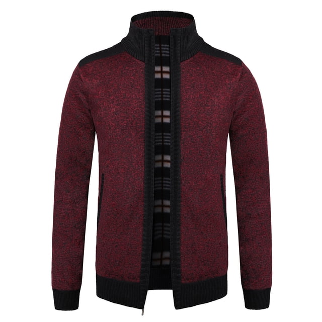 Qertyioot Hauts pour Hommes Mode Veste Décontractée Extérieure à Manches Longues Manteau Chaud