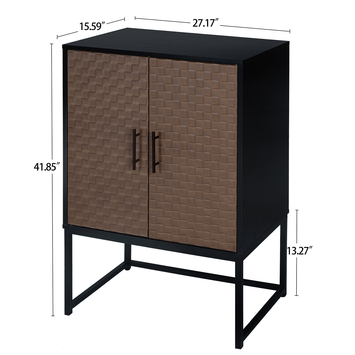 Kadyn Kitchen Storage Cabinet, Sideboard Buffet Cabinet with 2 Door, Floor Storage Cabinet for Kitchen, Black Brown Kadyn Kitchen Storage Cabinet, Sideboard Buffet Cabinet with 2 Door, Floor Storage Cabinet for Kitchen, Black Brown