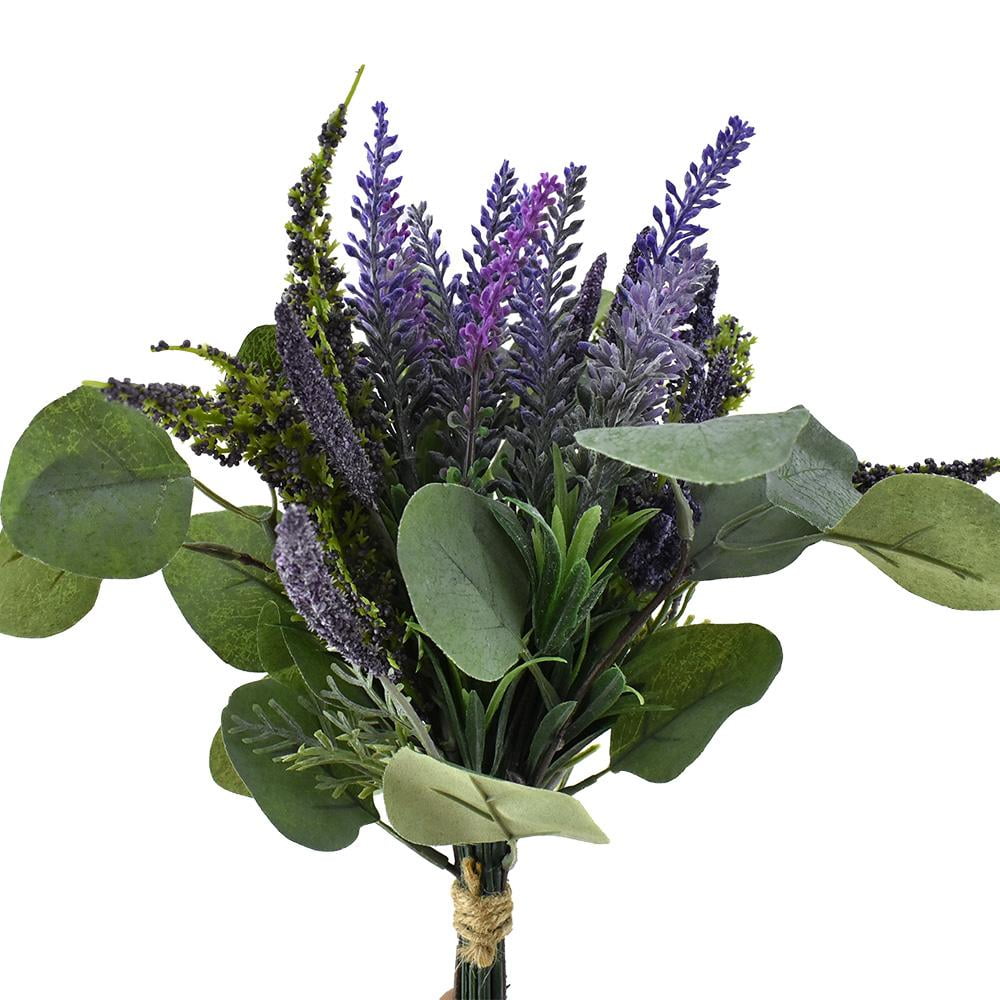 Artificial Lavender and Eucalyptus Bouquet, 131/2Inch