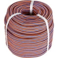 thumbnail image 2 of OTTULUR 1/2 Inch 150 Feet 12 Strand Braided Rope Polyester Rigging Rope Tensile Strength 8000 Pounds Bull Rope Suitable for Camping Tree Working Swing Blue Orange, 2 of 6