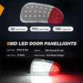 thumbnail image 3 of Nilight 2PCS LED Interior Door Panel Light Courtesy Warning Lights White Red Plug and Play Compatible with Ford F-150 1997-2003 F-250 Lobo1997-1999 F-150 SVT 1999-2022 Heritage 2004, 3 of 7