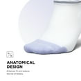 thumbnail image 5 of Feetures Elite Max Cushion No Show Tab Ankle Socks - Sport Sock with Targeted Compression - White Lilatech, M (1 Pair), 5 of 7