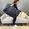 thumbnail image 5 of Simple Living Solution Storage Bag, Medium (25 Gallon), Black, Quilted Polyester, With Handles, For Clothing & Organizatio, 5 of 6