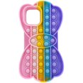 thumbnail image 1 of IBAOLE Étui de Téléphone Pop It pour iPhone 6 7 8 Plus X TP XR Max 11 11 PRO 12 12 PRO Max Étui de Protection Pop Fidget (Arc-en-Ciel Papillon, pour iPhone 6/7/8 Plus), 1 of 5
