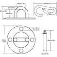 thumbnail image 2 of Ceiling Hook, Wall Mount Hook For Hanging Hammock, Yoga, Hanging Chair-week, 2 of 4