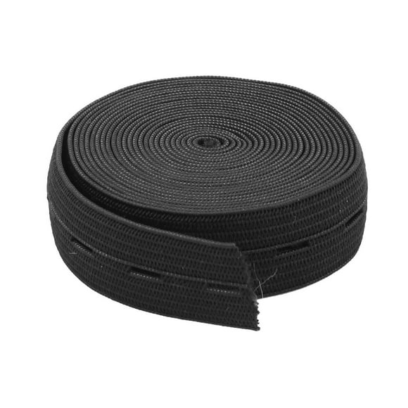 Tailoring Polyester Sewing Stretchy Knitting Elastic Band Strap Black 2.73 Yards