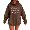 thumbnail image 1 of WILLBEST Sudadera de Mujer, Estilo Casual de Invierno, con Estampado Navideño Del Alfabeto, Cordón Ajustable, Bolsillo y Manga Larga Chica​​, 1 of 4