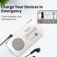 thumbnail image 4 of Radio meteorológica TOMASHI portátil NOAA AM/FM USB-C recargable, 4 of 8