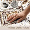 thumbnail image 6 of ODIKA 9'x12' Washable Area Rug Low Pile, Flatwoven, Print Southwestern Abstract Inspired Patches Border Spotted Cow Refined for Great Room, Indoor Concept, Large Living, 6 of 7
