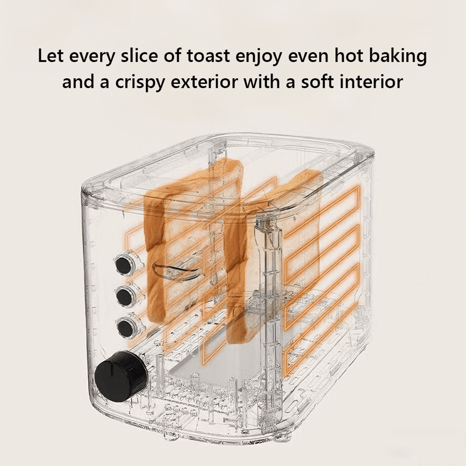 Kitchenette Appliances 2-Slice Toaster, Stainless Steel with Pop-Up