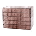 thumbnail image 4 of Caja de almacenamiento para joyas y collares, 120 compartimentos, 5 capas, para mujeres y niñas Púrpura, 4 of 9