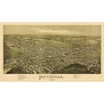 thumbnail image 2 of Fowler 18x12 Black Ornate Wood Framed with Double Matting Museum Art Print Titled - Pottsville Pennsylvania - Fowler 1889, 2 of 4