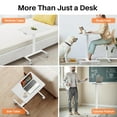 thumbnail image 5 of Smiaoer Overbed Bedside Table, Mobile Standing Desk Adjustable Height, 5 of 6