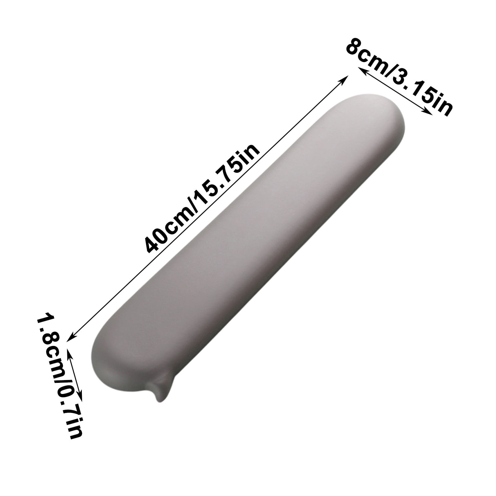 Soft Rubber Keyboard Wrist Rest, 15.7x3.1inch Sturdy Wrist Rest for Computer Keyboard, Provide Support and Reduce Stress, Ideal for Home Offices, Gaming (Gray)