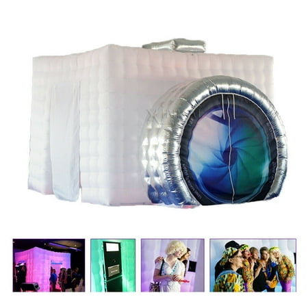 Image of Wuzstar Inflatable Photo Booth Air Tent Wedding Party Photography Shooting Studio Tent With LED Light and Fan Air Blower
