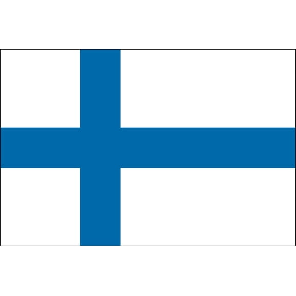 Y H M National Flag Finland Flag 4 x 6 feet Bunting For Marine Industrial Use