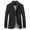 Black, variant on SWSMCLT Men's Pocket Casual Full Cotton Winter Jackets Cotton Jacket Fall Button Slimming Sportcoat Black 44