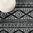 thumbnail image 6 of SAFAVIEH Tulum Lakisha Oriental Area Rug, Black/Ivory, 10' x 10' Round, 6 of 8