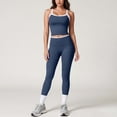 thumbnail image 2 of GFSDOI Womens Workout Sets Two Piece Cross Back Tank Top Matching High Waist Leggings Sets Gym Outfits Work Out Clothes, 2 of 9