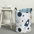 thumbnail image 5 of Goofa Cartoon Planets Printed Circular Hamper,Laundry Basket with Handles,Storage Baskets Foldable,Large Capacity Laundry Hamper-Medium, 5 of 8