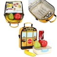 thumbnail image 4 of Mochila Bluboon para autobús escolar para niños pequeños con lonchera de 2 a 6 años, amarilla, 4 of 9