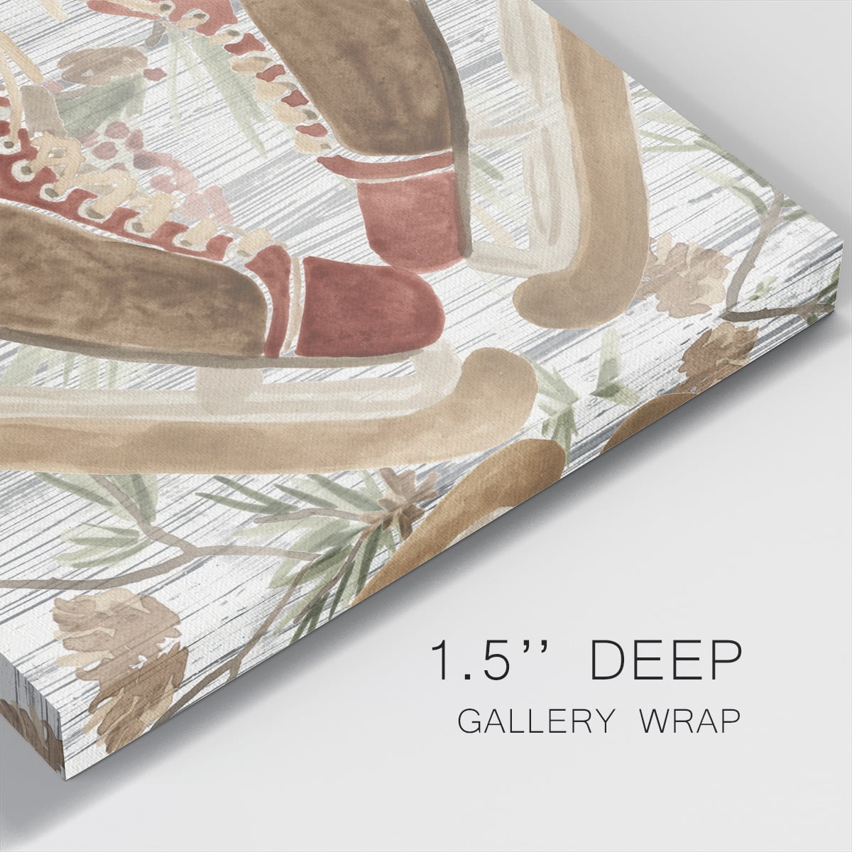 Wexford Home Pinecone Lodge I-Premium Gallery Wrapped Canvas, 40" x 40" - Ready to Hang