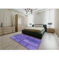 thumbnail image 4 of Ahgly Company Indoor Round Patterned Purple Amethyst Purple Area Rugs, 3' Round, 4 of 6