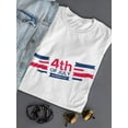 thumbnail image 3 of Independence Day, July 4Th Shaped T-Shirt Women -Image by Shutterstock, Female x-Large, 3 of 4