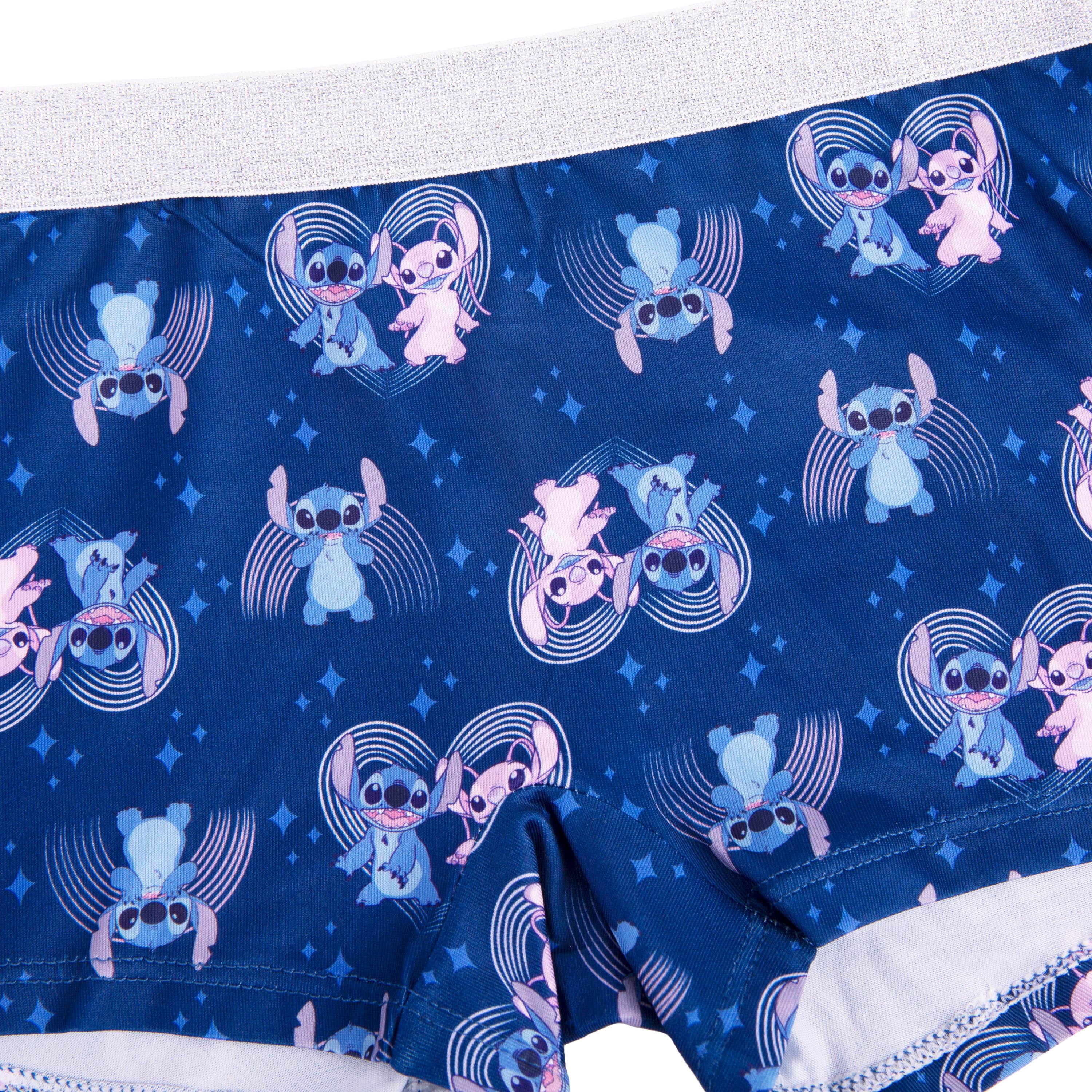 Stitch and Angel Girls Boyshort Character Underwear, 4-Pack, Size 4-10