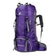 thumbnail image 2 of de Senderismo, 60L de Viaje Impermeable de Trekking de Montañismo con Cubierta para La Lluvia para Hombres, Mujeres, D Púrpura Macarena Senderismo Saco Grande, 2 of 8