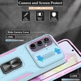 thumbnail image 2 of for Samsung Galaxy A35 5G Case with Slide Camera Cover & Screen Protector (2 PCS), A35 Case Build in 360° Rotating Ring Kickstand, Military Grade Protective Case for Galaxy A35 Phone Cases, Mint, 2 of 13