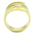 thumbnail image 3 of Luxe Jewelry Designs Gold Ion Plated Single Tone Stainless Steel Women's Ring - Size 7 (Pack of 2), 3 of 4