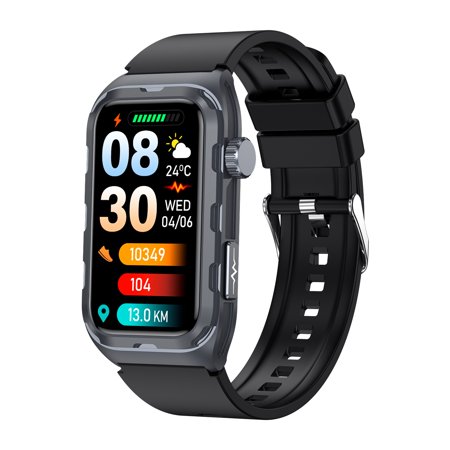 VAYKAL Smart Watch Fitness Tracker for Android and iPhone Multiple Sports Modes Pedometer Timer Stopwatch Make/Answer Calls Message Notifications IP68 Waterproof