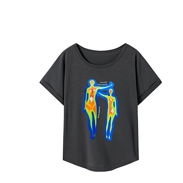 Camiseta para mujer con cuello redondo, camiseta básica para el trabajo, uso diario, viajes XL