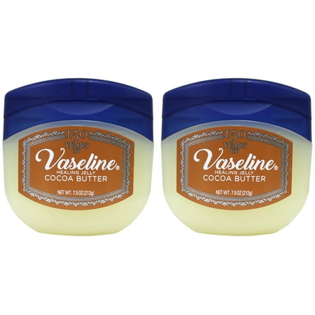 Vaseline Rich Conditioning Petroleum Jelly Cocoa Butter 7.5 oz (Pack of 2)