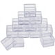 thumbnail image 1 of Caja de plástico transparente cuadrada para almacenar cuentas (paquete de 16), 1 of 7