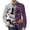 Gray, variant on Halloween Full Print Casual Suit Coat For Men Small Repeat Halloween Motifs Full Sleeve Loose Light Festival Vacation Blazer Saffron M