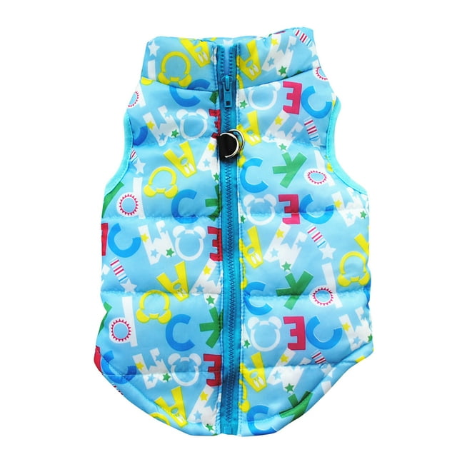 TopLLC Dog Cotton Padded Jacket With Traction Buckle In Winter Convenient Travel