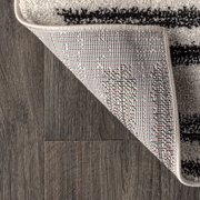 JONATHAN Y MOROCCAN HYPE 5 x 8 Area Rug, Khalil Berber Stripe - Cream/Black, MOH207A-5