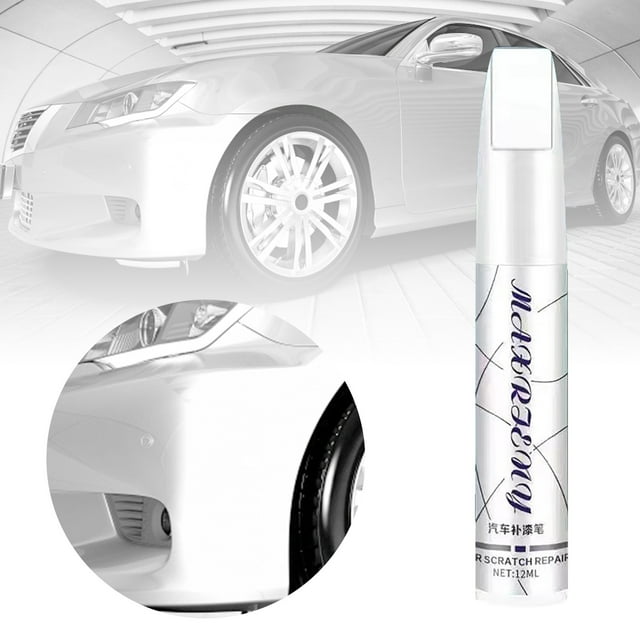 SHAGUOZHOU Wall Patch Cement Paste Popcorn Ceiling Texture Sponge Car Up Paint Pen Scratch Kit For Automotive Paint Matches Factory Color Easy To Use For Chips & Scratches (Include Clear Coat) 12ml