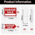 thumbnail image 2 of Carteles de venta de garaje ComboJoy, 6 unidades, impermeables con estacas, 2 of 7